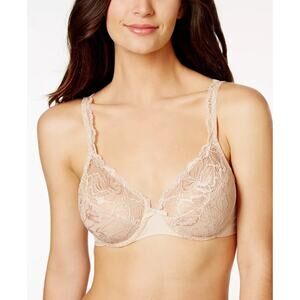 Bali Women's Lace Desire 2-Ply Underwire Comfort Bra Champagne Size 40C 1879